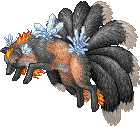 Grey Cross Ninetails Large Ice Large Fire